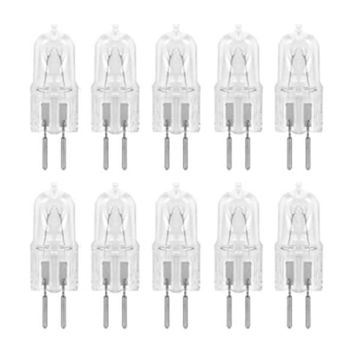 Paquete de 10 bombillas halógenas GY6.35 de 12 V T4