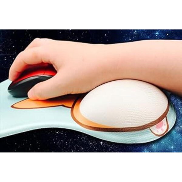 Tapete para mouse de silicona con divertida forma de corgi_5
