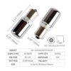 BAU15S PY21W 1156 S25 LED Bulbs Amber Yellow Turn Signal_2
