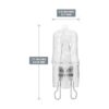 10 unidades transparente Lense Dimmable P50CL120 V G9_3