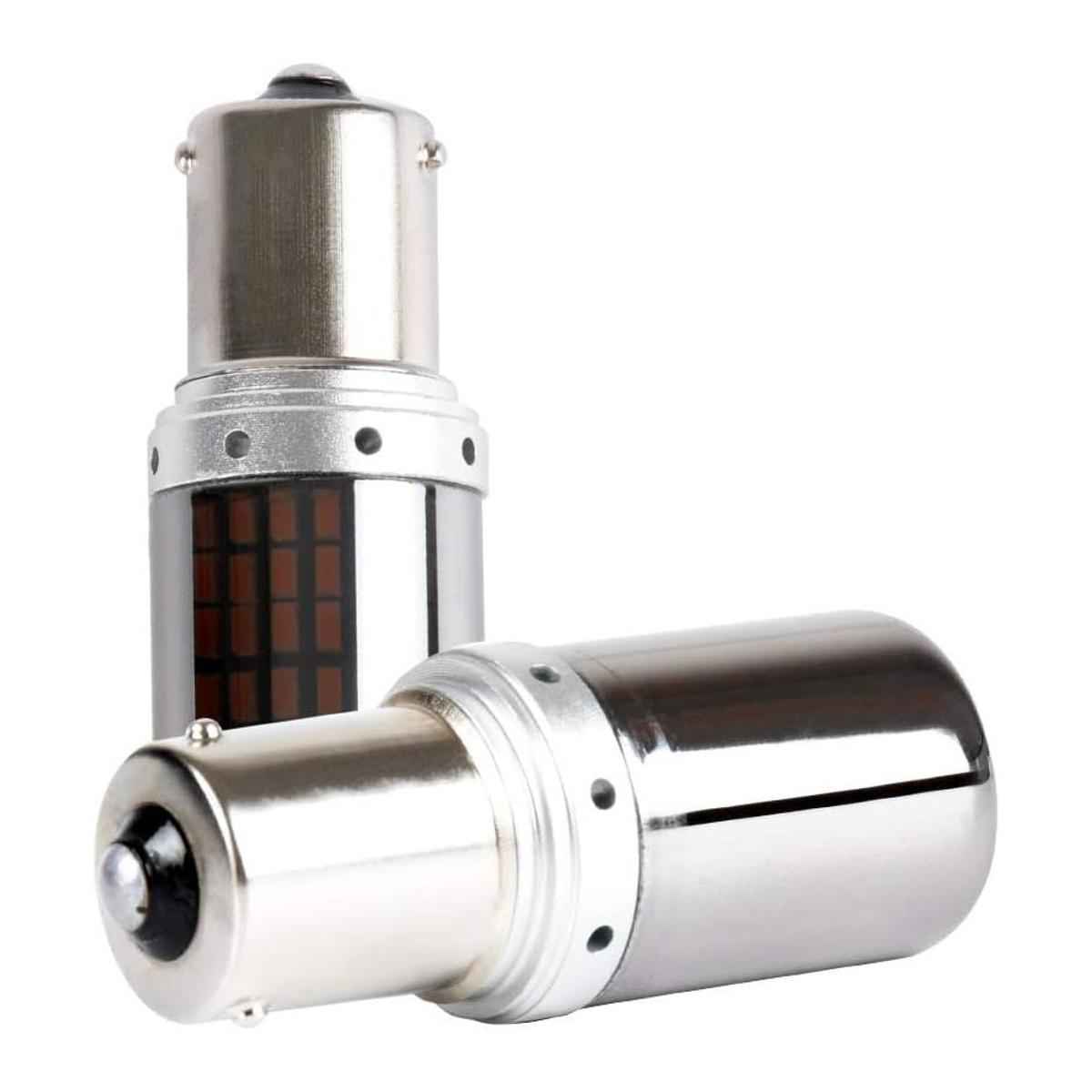 BAU15S PY21W 1156 S25 LED Bulbs Amber Yellow Turn Signal