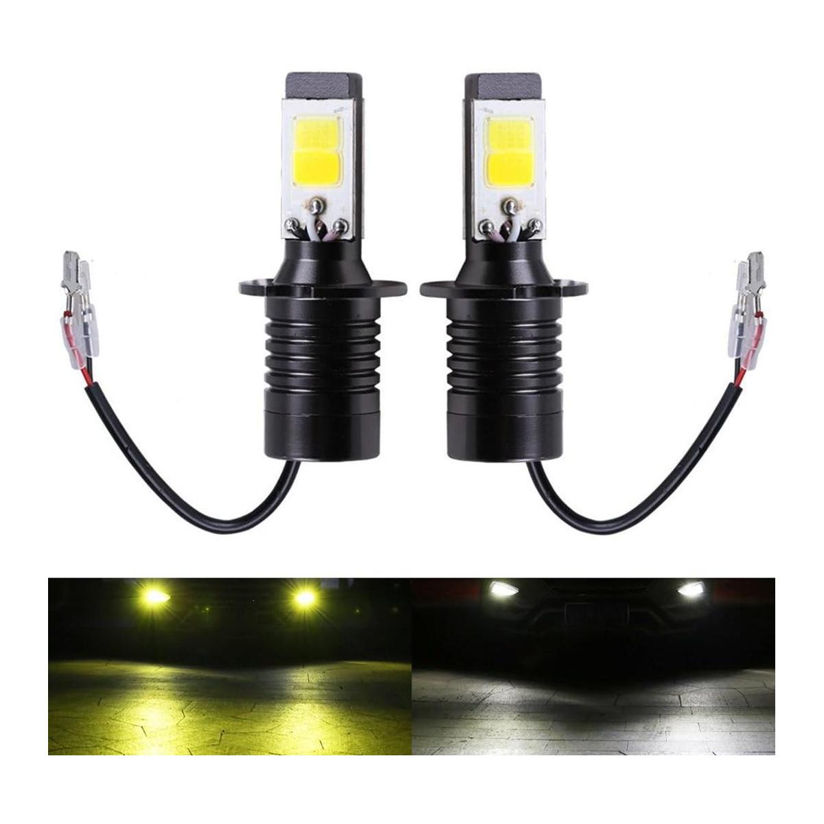 1797 Bombillas LED antiniebla H3 color amarillo ámbar