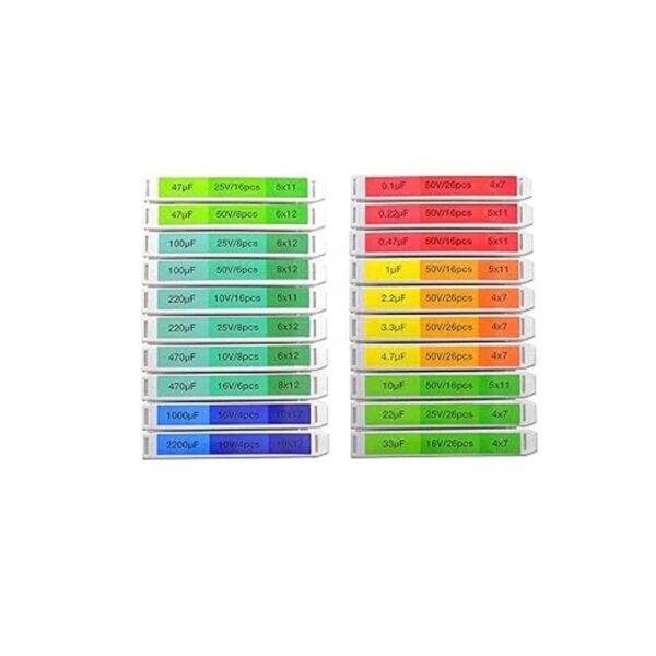 EEEEE 0.1uF2200uF Condensadores 20 Valor 304 piezas Tapa_3