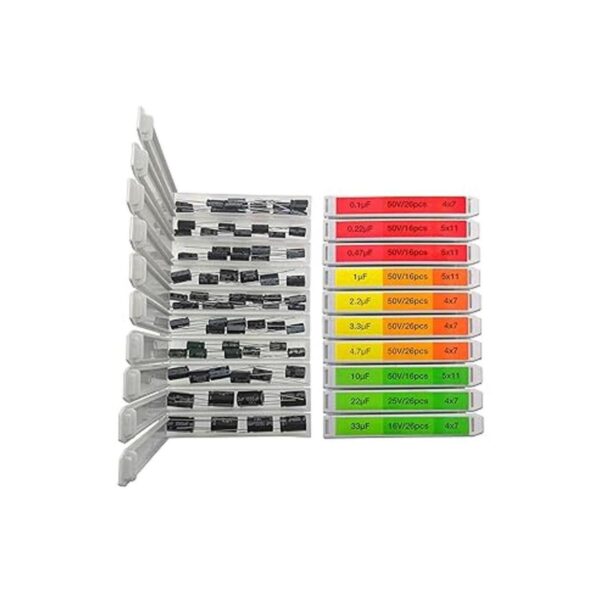 EEEEE 0.1uF2200uF Condensadores 20 Valor 304 piezas Tapa_2
