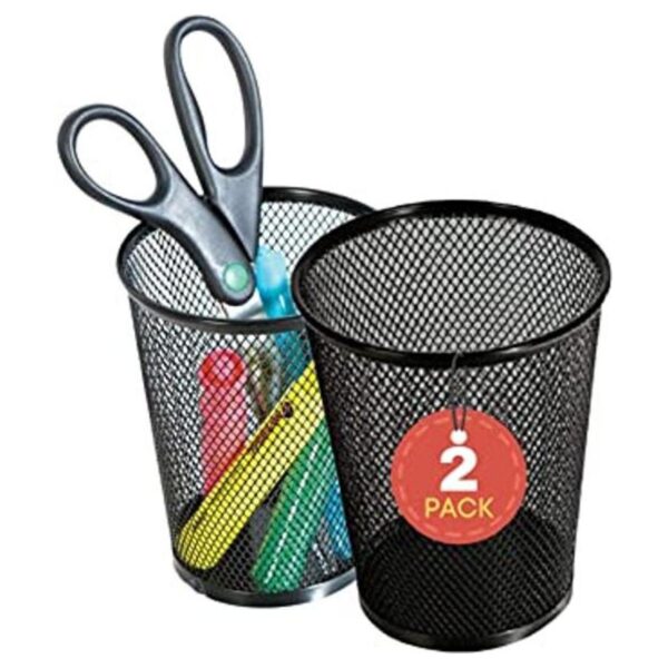 1InTheHome Big Tall Vaso para lápices malla de alambre_1