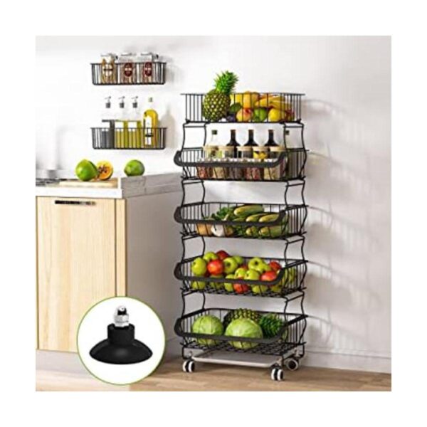 Cesta de frutas 1Easylife Cesta apilable de alambre de_1