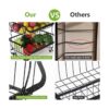 Cesta de frutas 1Easylife Cesta apilable de alambre de_6