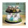 Lazy Susan Tocadiscos de 2 niveles y organizador de_2