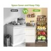 Cesta de frutas 1Easylife Cesta apilable de alambre de_4