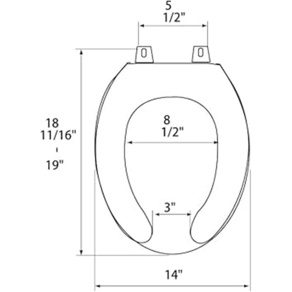 Bath Décor 1Q1E400 Deluxe OFWC Asiento de inodoro de_5