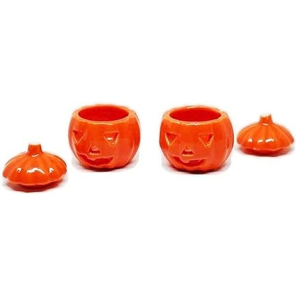 1shopforyou Juego de 2 miniaturas de cerámica para casa