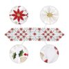 OurWarm Camino de mesa bordados de Navidad con hojas de