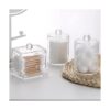 Tbestmax Soporte Qtips de plástico para baño dispensador