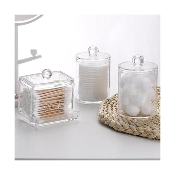 Tbestmax Soporte Qtips de plástico para baño dispensador