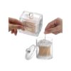 Tbestmax Soporte Qtips de plástico para baño dispensador
