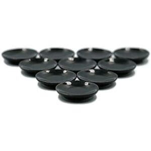 1shopforyou Juego de 10 platos negros de cocina de