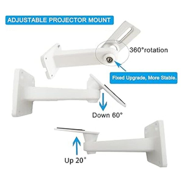 Mini proyector ángulo de montaje en pared ajustable carga