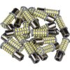 10 focos de luz blanca cálida BA15S 1156 68 SMD 2835 LED_1