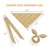 Bandanas para perros y coleteros a juego con flores y_3