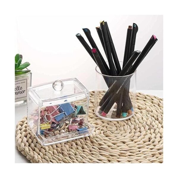 Tbestmax Soporte Qtips de plástico para baño dispensador