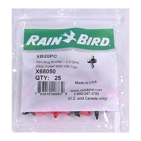 25 emisores de riego por goteo Rainbird XB20PC 2.0 GPH con_2