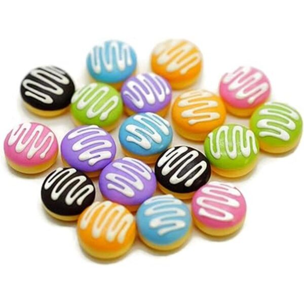 1shopforyou 18 piezas de color crema donut casa de muñecas_2