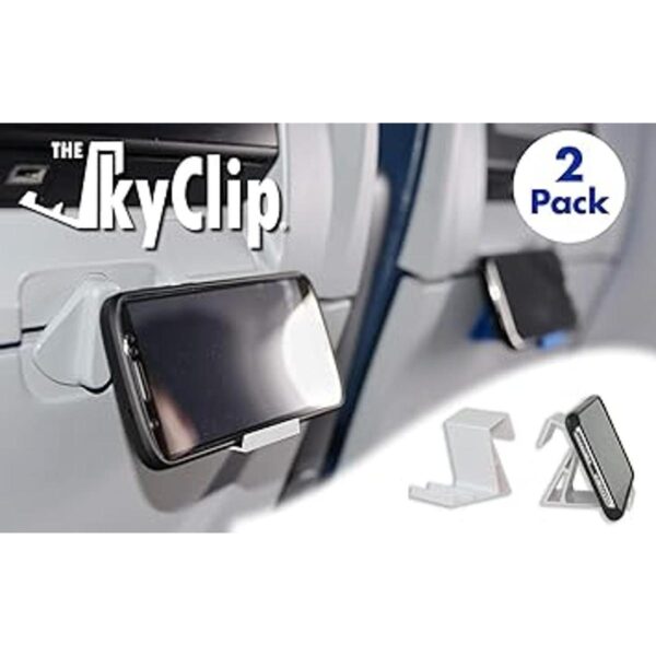 The SkyClip Blanco paquete de 2 bandeja trasera de_2
