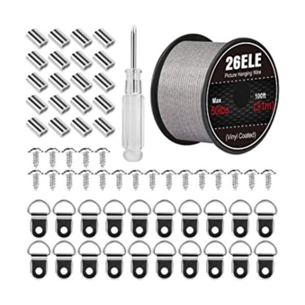 26ELE Kit para colgar fotos incluye alambre para colgar_1