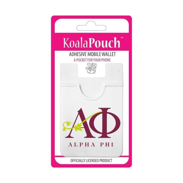 Alpha Phi Koala Pouch Adhesivo Cell Phone Wallet_2