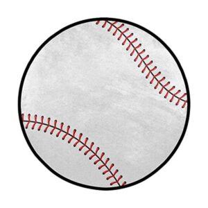 Pardick Alfombra redonda de béisbol de 3 pies para hombre