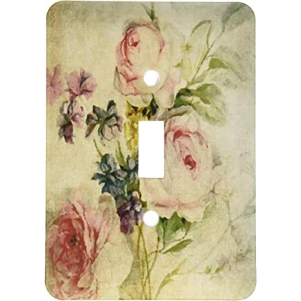 3dRose Lsp1735031 Vintage Florals Grunge por