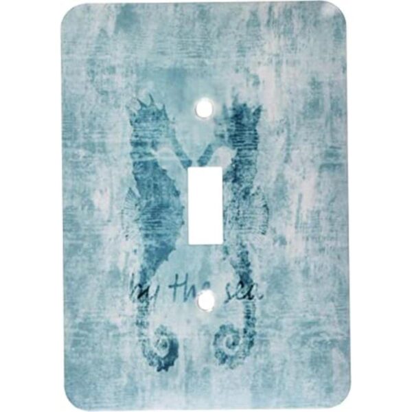 3dRose lsp2130391 Aqua Nautical Beach Sea Horses_1