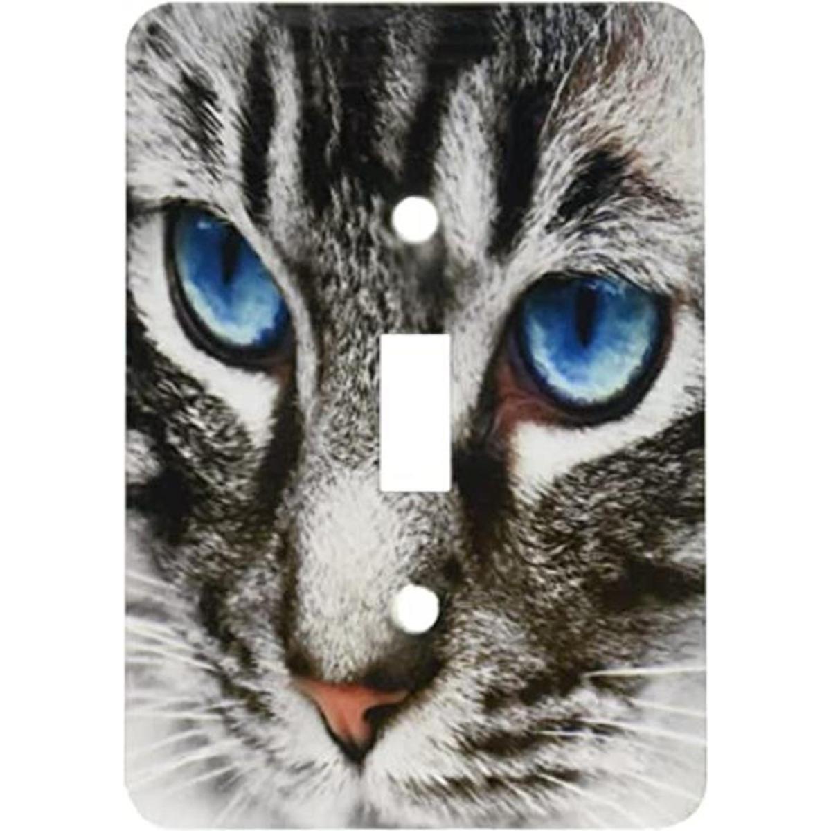 3dRose lsp1729901 Hermosa cara de gato con ojos azules