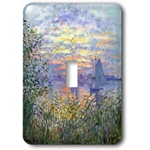 3dRose lsp2038711 Impresión De Monet Pintura Atardecer_1