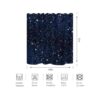 BIYSUC Cortina de ducha con diseño de estrellas de cielo_4