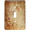 3dRose LSP 184664 1 Pretty damasco Floral acentuado_1