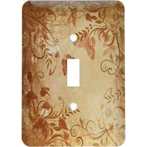 3dRose LSP 184664 1 Pretty damasco Floral acentuado_1