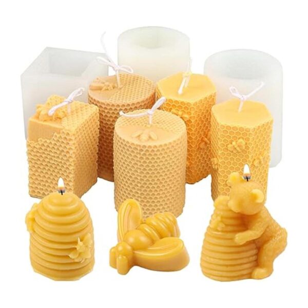 Molde de vela de abeja 3D vela de panal molde de_3