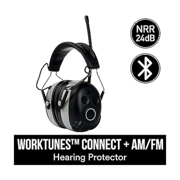 3M protector auditivo inalámbrico WorkTunes con