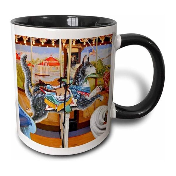 3dRose mug618484 Picture of Carousel Using Cats Not_1
