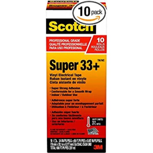 Cinta adhesiva Scotch super 33 eléctrica de vinilo 6132BA10_1