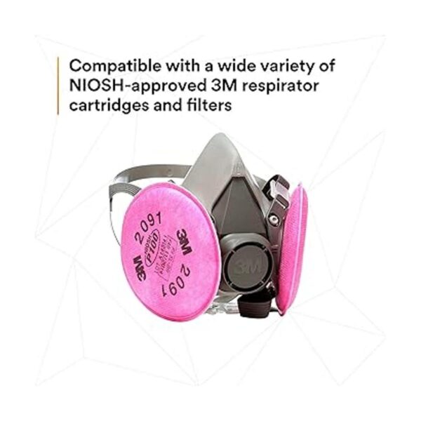 Mascarilla respiratoria de protección P100 de medio rostro_4