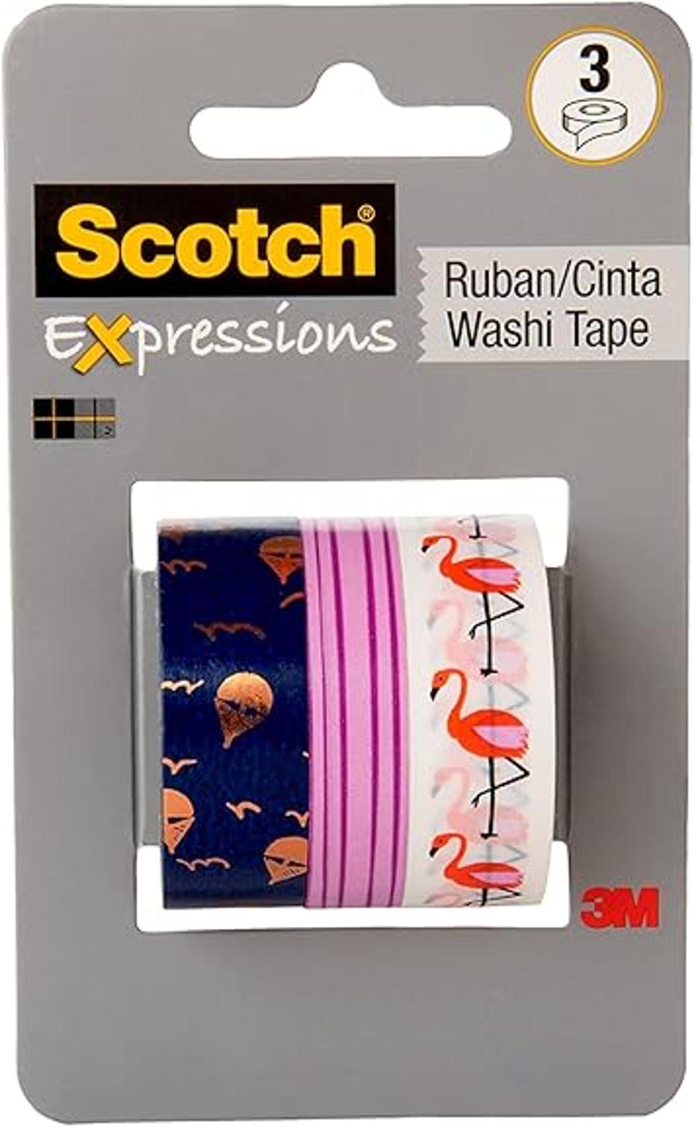 Scotch Expressions Cinta adhesiva 3 unidades