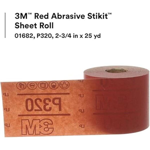 3M Stikit Rollo de disco abrasivo rojo P120 234_2