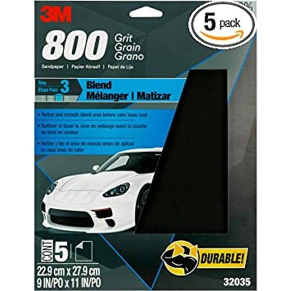 3M Wetordry Papel de lija 32035 grano 800 9 x 11_1