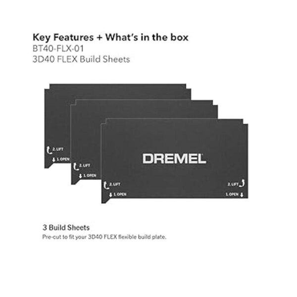 Dremel Digilab 3D40 Flex Build Sheets Pack de 3_2