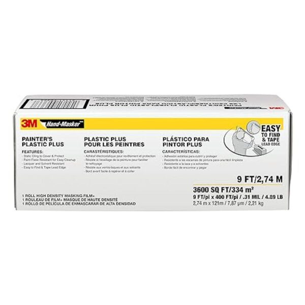 3M Mano Masker Pintor de plástico Plus 9 x 400 pies MFB9_1