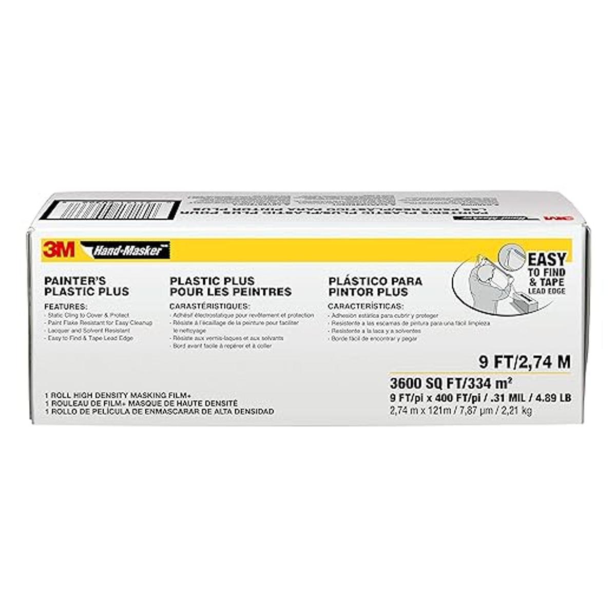 3M Mano Masker Pintor de plástico Plus 9 x 400 pies MFB9