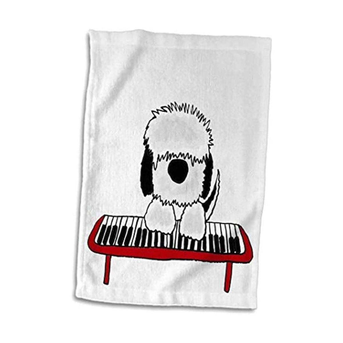 3dRose All Smiles Art Dogs Toalla divertida para jugar