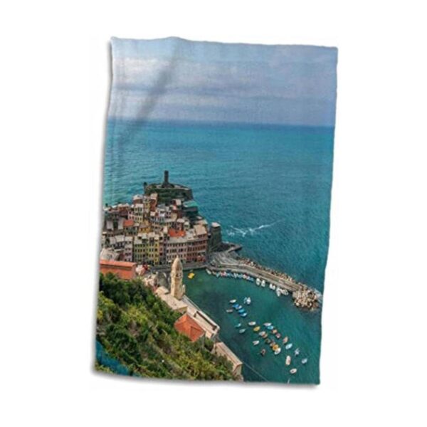 3D Rose ItalyCinque TerreVernazza Toalla de mano 15.0 x_1